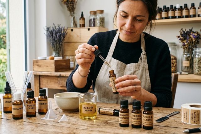 Créez vos mélanges personnalisés d&rsquo;huiles essentielles pour une expérience unique