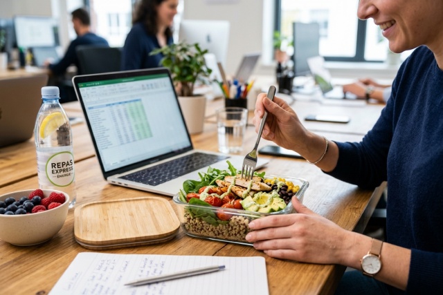 Nutrition au travail : repas express qui donnent la pêche